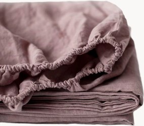 Lenzuolo con angoli in lino Ashes of Roses