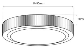 Plafoniera LED MIRI LED/34W/230V diametro 49 cm