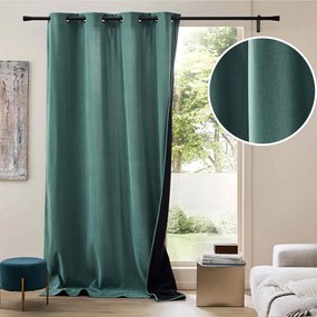 Tenda termoisolante verde in velluto a coste 140x260 cm Madison – douceur d'intérieur