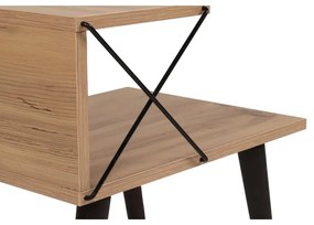 Comodino CROSS 55x50 cm marrone