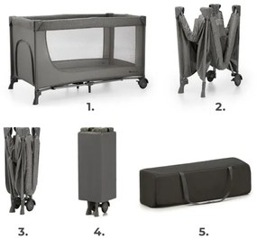 KINDERKRAFT - Culla da viaggio JOY 2 grigio