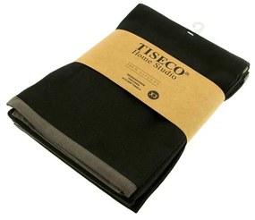 Set di 3 strofinacci in cotone nero, 50 x 70 cm - Tiseco Home Studio
