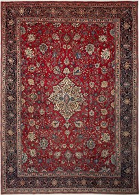 Sarouk Tappeto 400 x 280 Rosso (Iran) Annodato A Mano