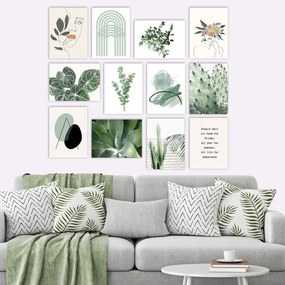 Set Di 12 Dipinti Decorativi İn Mdf /