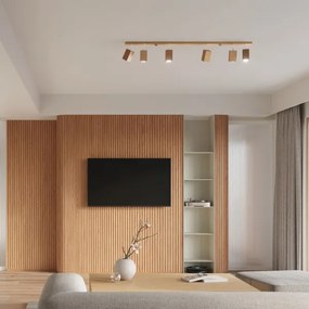 Sollux SL.1036 - Faretto KEKE 2xGU10/40W/230V quercia