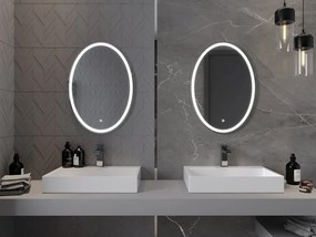 Mexen Elz specchio da bagno retroilluminato 50 x 70 cm, LED 6000K, antiappannamento - 9802-050-070-611-00