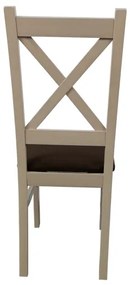 Sedia da pranzo NATE quercia sonoma/marrone scuro