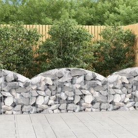 Cesto Gabbione Ad Arco 150x30x60/80 Cm Ferro Zincato /