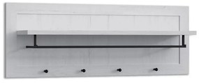 Appendiabiti a parete LEMAS 40x109 cm bianco