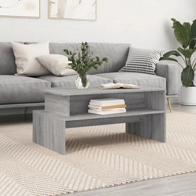 Tavolino Salotto Grigio Sonoma 90x55x42,5 Cm Legno Multistrato /