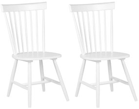 Set di 2 sedie legno bianco BURGES Beliani