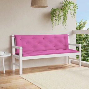 Cuscini Per Panca Da Giardino 2 Pz Rosa 150x50x7 Cm İn Tessuto /