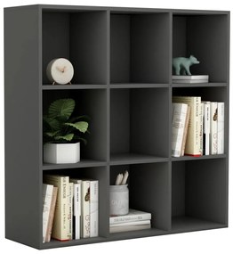 Libreria Grigia 98x29x97,5 cm in Legno Multistrato