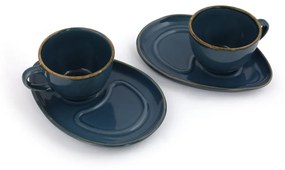 Tazze in ceramica blu scuro in set da 2 pezzi 0,21 l - Hermia