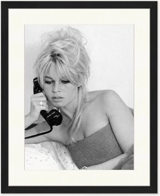 Foto incorniciata fatta a mano Brigitte on The Phone