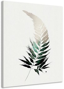 Stampa su tela – Foglia minimalista di felce