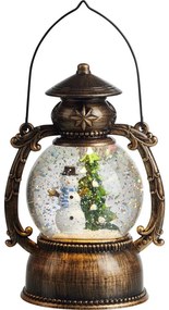 Markslöjd 705053 - Decorazione natalizia a LED LOTHAR LED/0,15W/3xAA lanterna bronzo