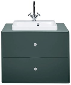 Mobile sospeso verde scuro con lavabo senza miscelatore 80x62 cm Color Bath - Tom Tailor