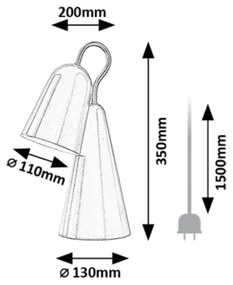 Rabalux 74224 - Lampada da tavolo LED RABAL 1xE14/4W/230V rosa