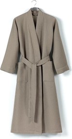 Vestaglia in cotone beige taglia XL Mia Waffle - Foutastic