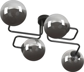 Lampadario da Soffitto BRENDI 4 in acciaio e vetro 4xE14