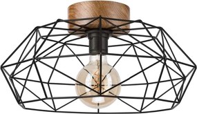 Brilagi - Plafoniera WOODY BASKET 1xE27/60W/230V rovere