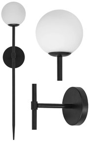 LAMPADA DA MURO NERO MODERNO 75cm APP579-1W