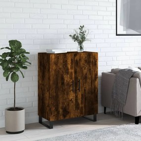 Credenza Rovere Fumo 69,5x34x90 Cm İn Legno Multistrato /
