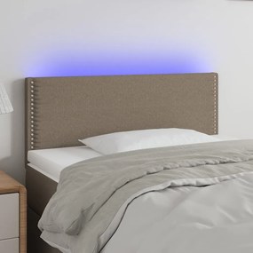 Testiera A Led Tortora 80x5x78/88 Cm İn Tessuto /