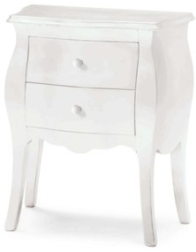 JALEN - comodino in legno massello bombato