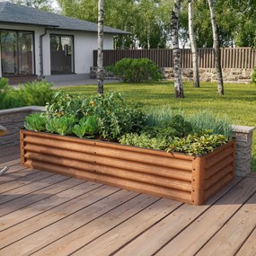 PRIMEYARD 180 x 75 x 35 cm Orto rialzato, acciaio corten, look ruggine - (GFPV00970)