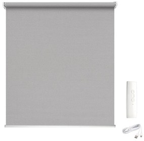 Tenda a rullo motorizzata screen MADECO Screen Eroll grigio 104 x 250 cm