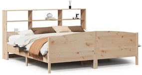 Letto libreria senza materasso 180x200 cm in legno di pino