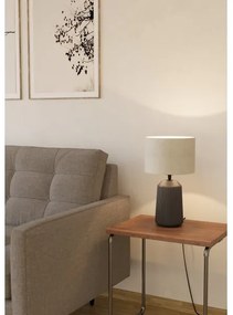 Eglo 900824 - Lampada da tavolo CAPALBIO 1xE27/40W/230V grigio