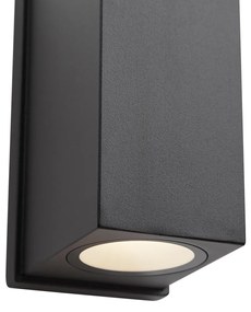 Lampada da parete nera magnetica con LED ricaricabile - Sandy
