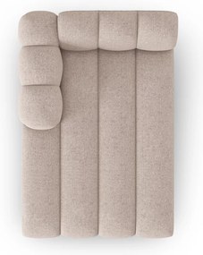 Chaise longue componibile beige (con penisola a sinistra) Lupine – Micadoni Home