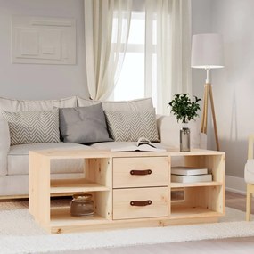 Tavolino Da Salotto 100x50x41 Cm Legno Massello Di Pino /