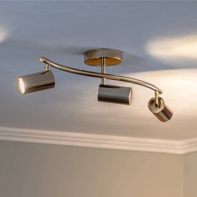 Lucea Faretto da soffitto Spotte, oro, a 3 luci