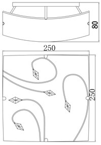 Globo 40393 - Plafoniera 1xE27/60W