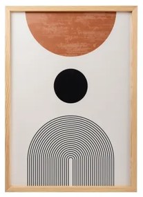 SET 3x Foto in cornice 50x70 cm beige/marrone