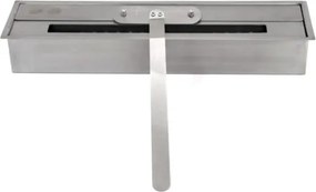 Camino a bioetanolo inserto con bruciatore ad incasso 1,8 lt 58x28xH52