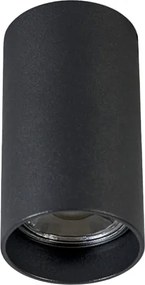 Set di 4 faretti moderni da superficie neri 5,5 cm GU10 50 mm - Tuba