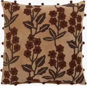 Cuscino decorativo in cotone Flowers and Leaves