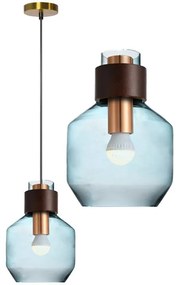 Lampada da soffitto di vetro blu APP435-1CP