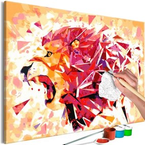 Quadro fai da te Abstract Lion