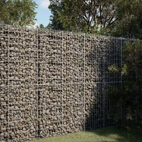 Cesto Gabbione Con Copertura 100x100x200 Cm İn Ferro Zincato /