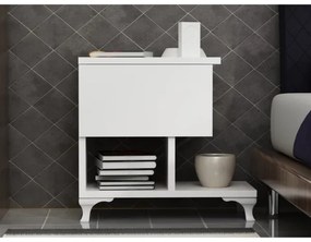 Comodino CAST 46,8x46,8 cm bianco