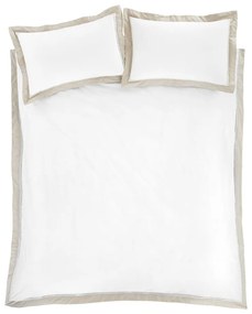 Biancheria da letto in cotone bianco per letto matrimoniale 200x200 cm Oxford Lace - Bianca