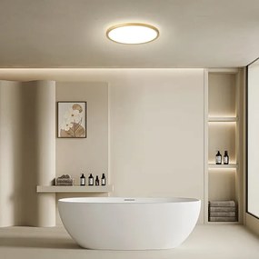 Brilagi - Lampada da bagno a LED ULTRA SLIM 18W/230V Ø 30 cm, dorata, IP54