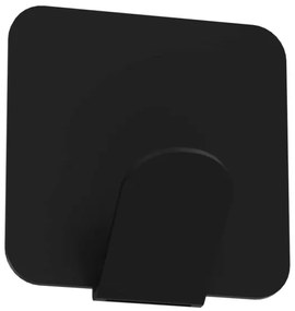 Gancio a muro 4x4 cm nero